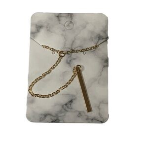 Gold dangling necklace